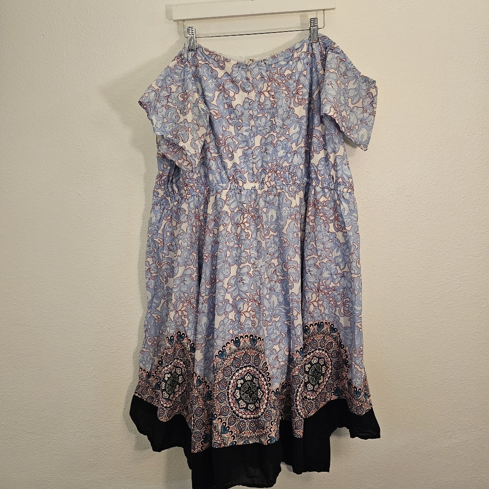 Size 28 Lane Bryant Handkerchief Hem Dress